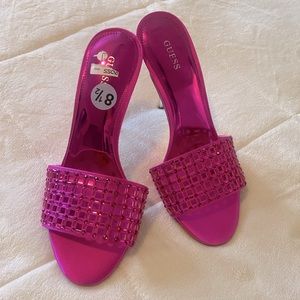 Guess hot pink high heels